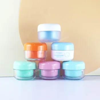 Empty Beauty 50ml Double Wall PS Plastic Jars Skincare Use Cosmetic Cream and Lotion Packaging Frosted Jars With Lid