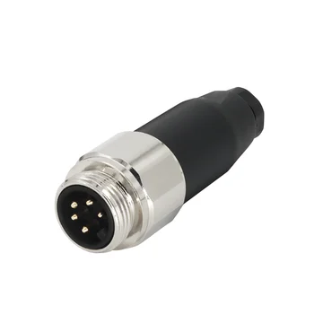 KRONZ 7/8 Field-wirable Assembly Circular Connector 4/5 Pin A Code Male Connection Industrial 7/8 Connector
