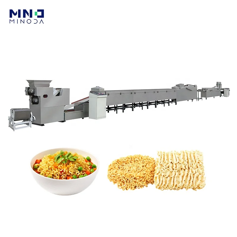 MINODA Customized Small Scale Instant Noodle Making Machine Automatic Fried Instant Noodle Production Line