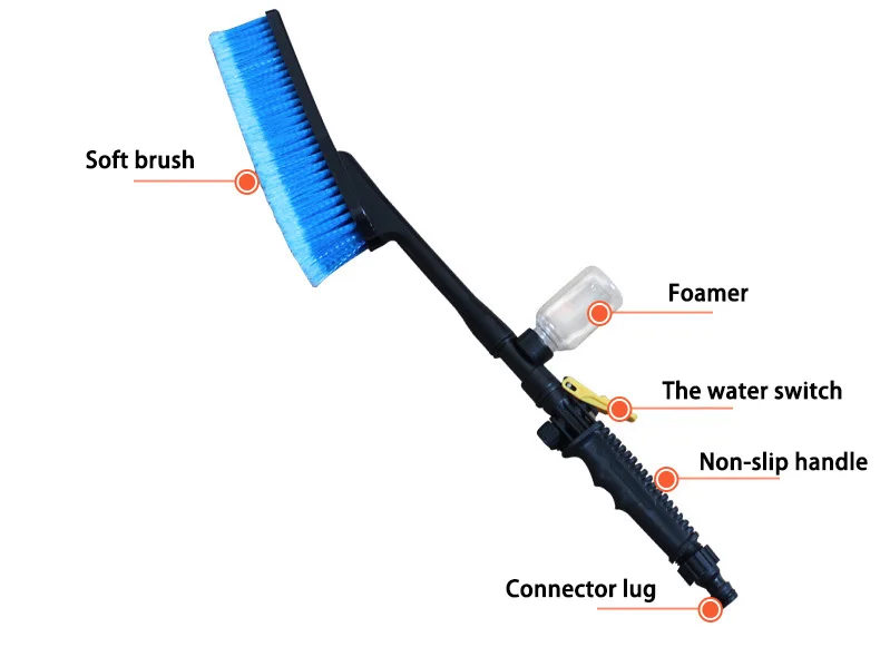 
Universal water bottle powered wheel cleaning brush set car Wash car color Brush 