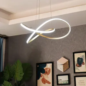 Simple Hanging Decorative Pendant Lamp Aluminum Luxury Modern Led Chandelier Light
