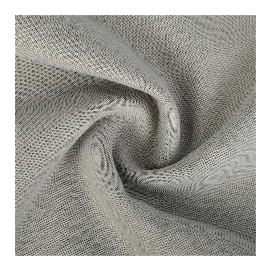 Оптовая продажа матовая 80/20 французская махровая флисовая трикотажная ткань для свитеров на