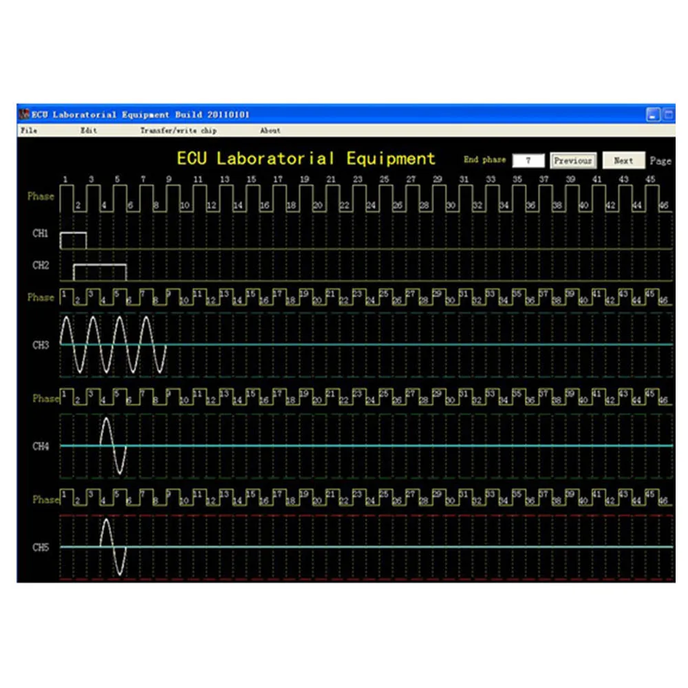 Automotive ECU Signal Simulation Testing Bench for ECU Programming Fuel Injector Coding (MST-9000+)