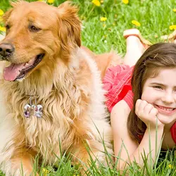 Оптовая продажа бирка для собак сублимационная алюминиевая пустая собака Пустые бирки домашних животных