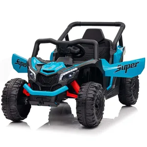 2026 New Condition Electric Ride-On 12V Buggy UTV for Kids 2-4 Years Plastic Off-Road Toy with RC Music & Light Effects for Boys