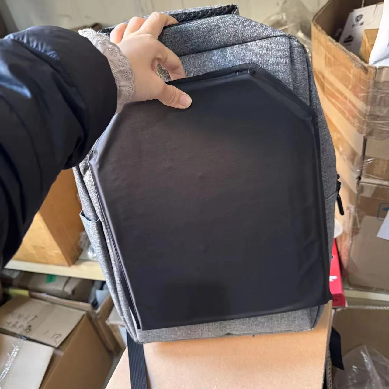 Aramid/PE Tactical Soft Plate 3A IIIA Strike Face Insert Backpack Plate Carrier 10*12'' Soft armor Plate for Secerity