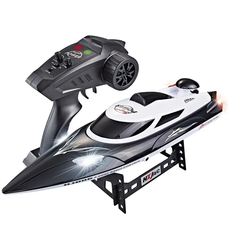 Hongxunjie HJ806 RC Boat - High Speed Racing with LED Lights