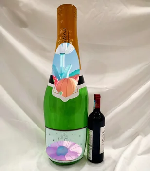 High Quality PVC Inflatable Champagne Bottle for Advertising