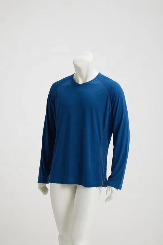 Men's Long Sleeve Merino Wool Baselayer Thermal Underwear For Hiking