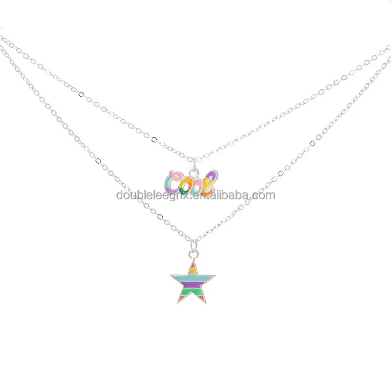 Fashion Children Silver Chain Name 