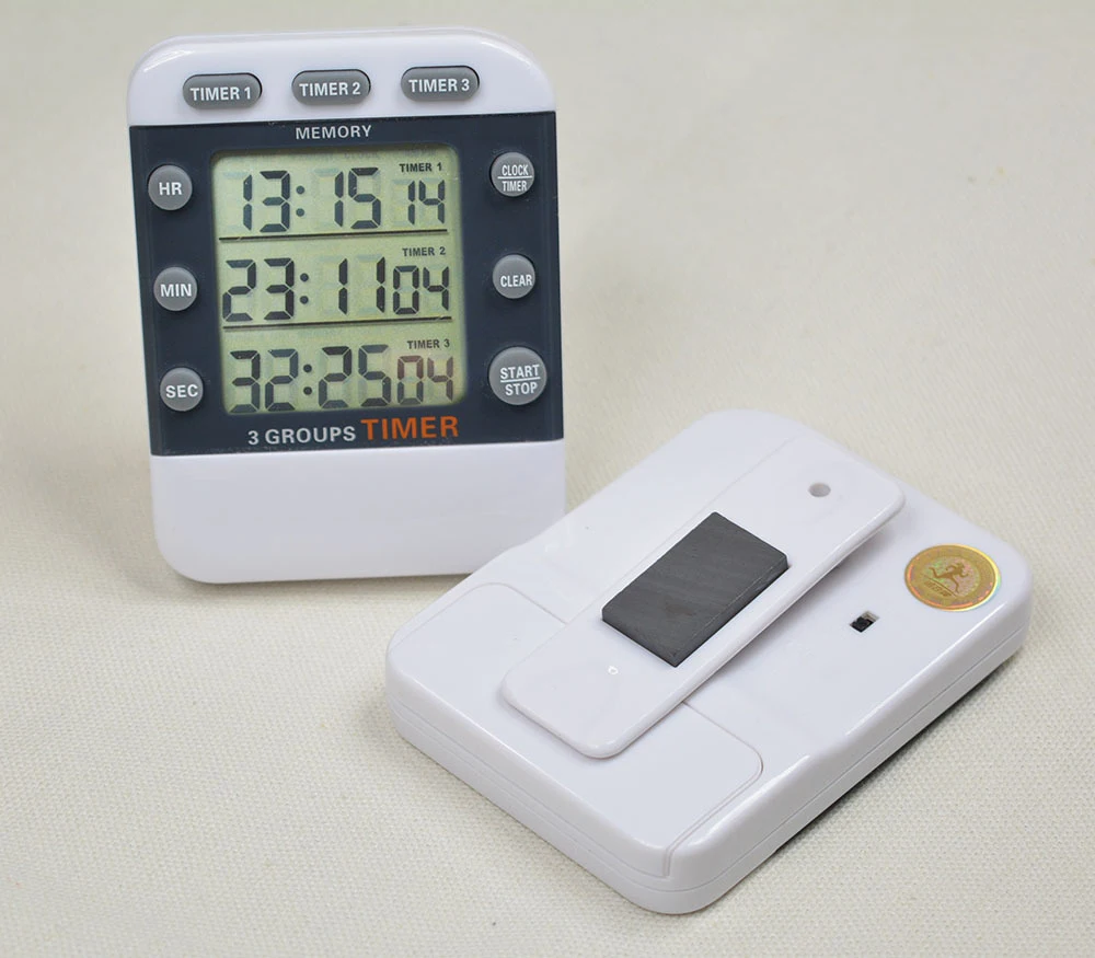 Multi-group Timer Kitchen Reminder Laboratory Digital 3 Channel Group Countdown Stopwatch Timer