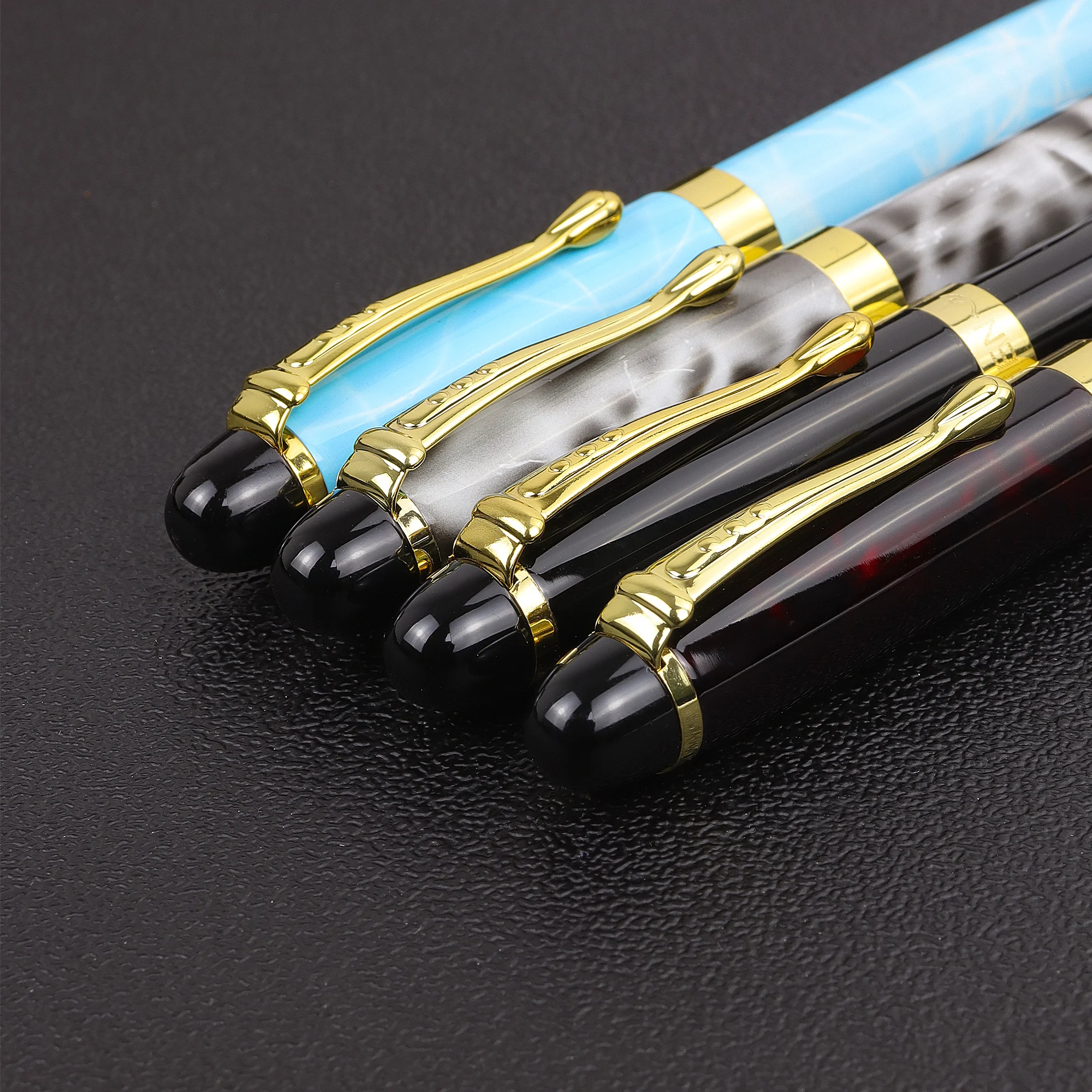 Высококачественная Роскошная каллиграфическая перьевая ручка распродажа разные мраморные цвета средняя тонкая