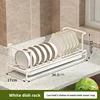 White dish and bowl rack