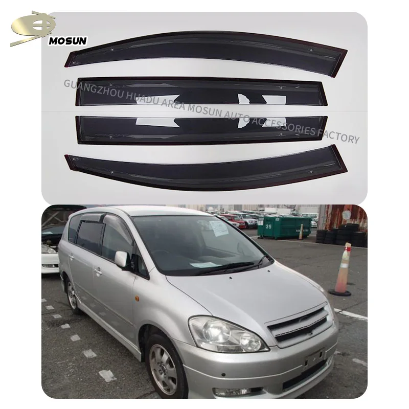 MOSUN Window Visor for TOYOTA IPSUM 2001-2009 Auto Vent Visor Weather Shield Deflector Wind Breaker Rain Guard