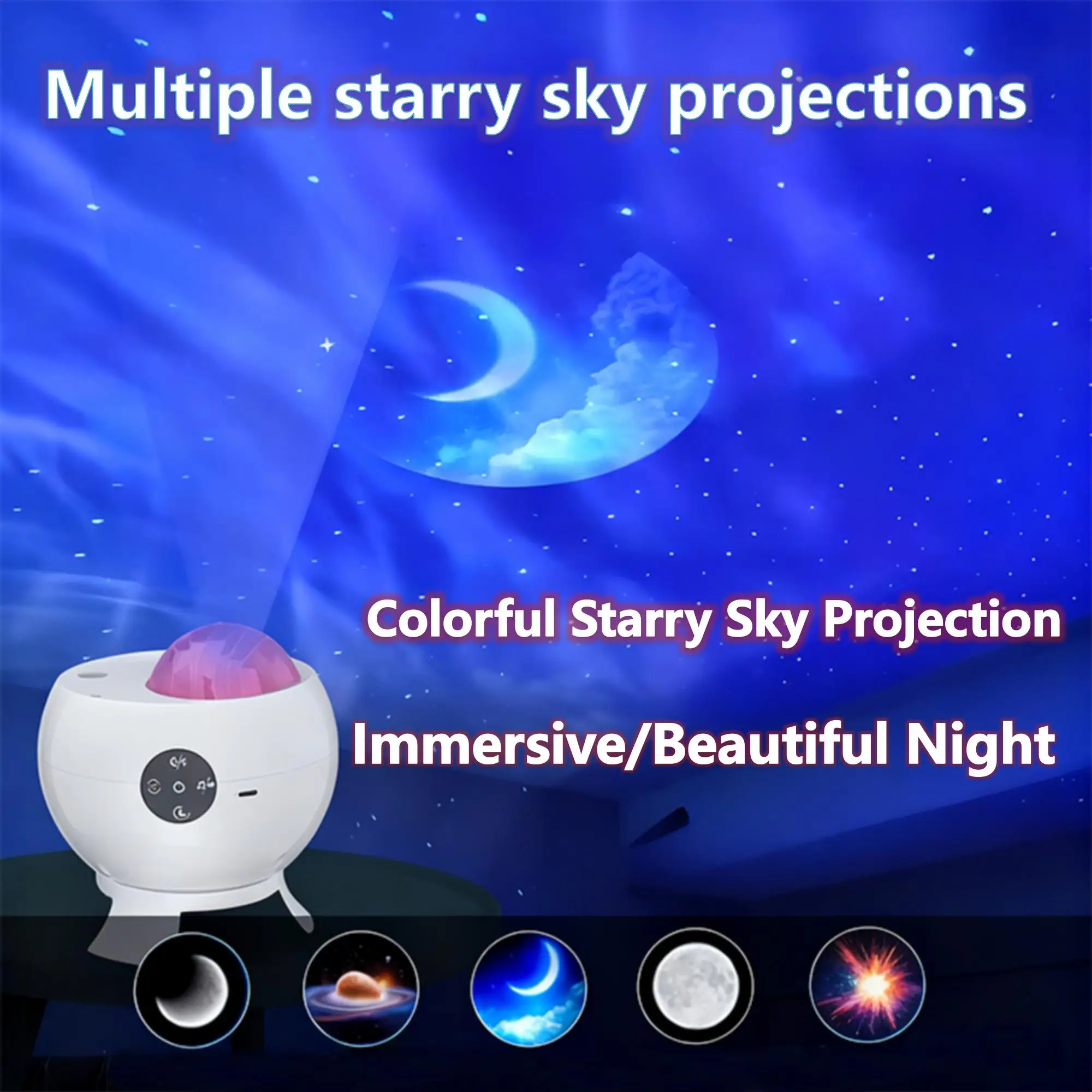 스타라이트 프로젝터 램프 다이내믹 리플 효과 무선 스피커 USB 전원 실내/실외 사용 파티 장식 조명| Alibaba.com