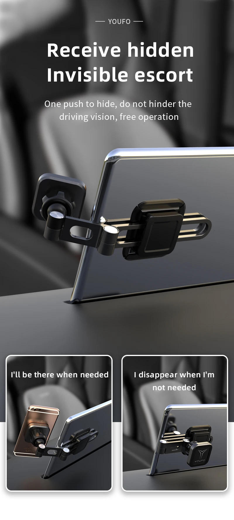 Gift Mount Min Portable Car Phone Holder Youfo Universal Car