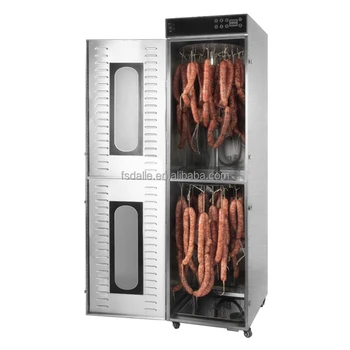 Commercial Use 2 Stainless Steel Cabinets Sausage Dryer Hanging Drying Machine Biltongs Food Dehydrator