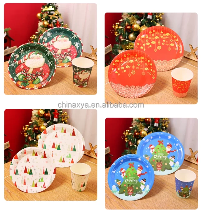 Custom design your own paper plates 9 in round paper plates manufacturing supplier