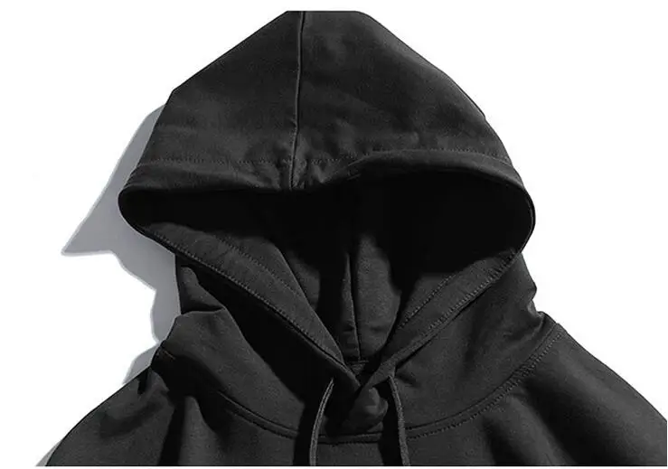 Wholesale Men Hoodies Unisex Solid Color Plus Size Men's Hoodies 100