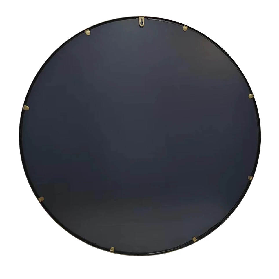 Custom Large Round Metal Frame Gold Black Vintage Full Body Big Circle