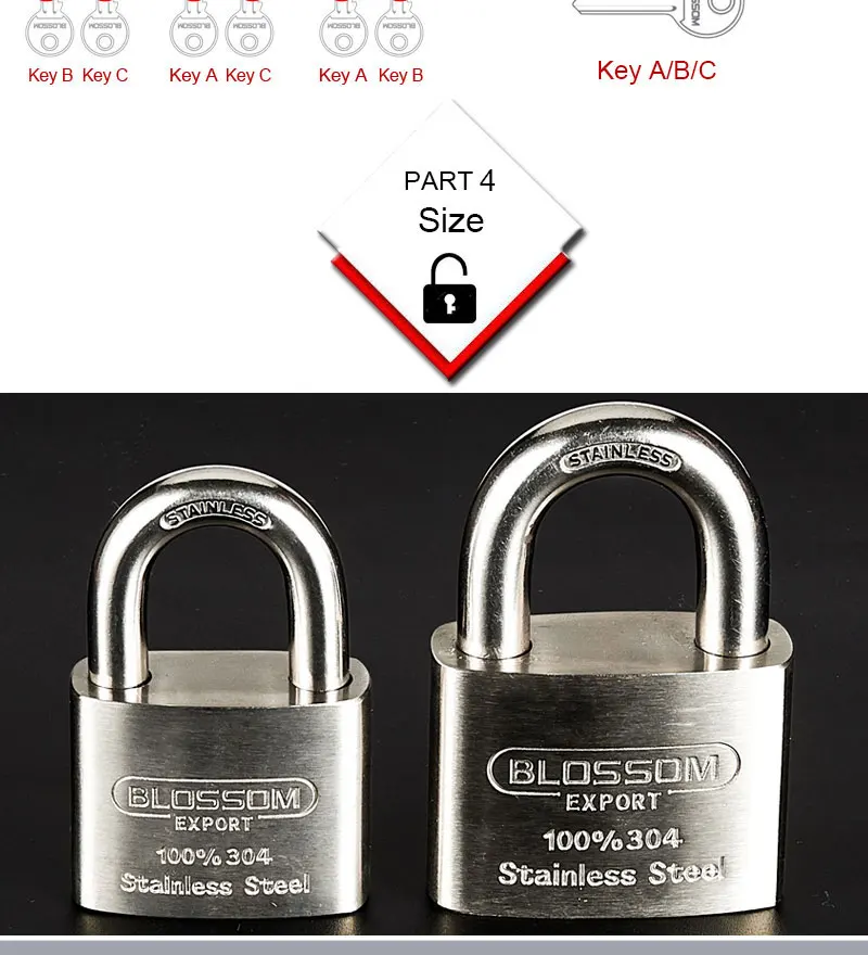 St45 40mm Anti Theft Lock Garden Gate Lock Candado Pad Lock Candados