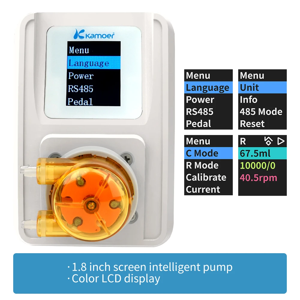 Kamoer M1 Low Flow Rate High Precision Smart Peristaltic Dosing Pump System