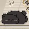 Dorky Cute Mustached Black Cat