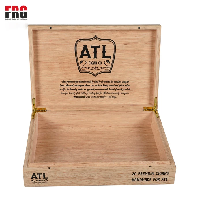 Новое поступление оптовая продажа деревянные коробки для сигар ручной работы логотип на заказ Хранения