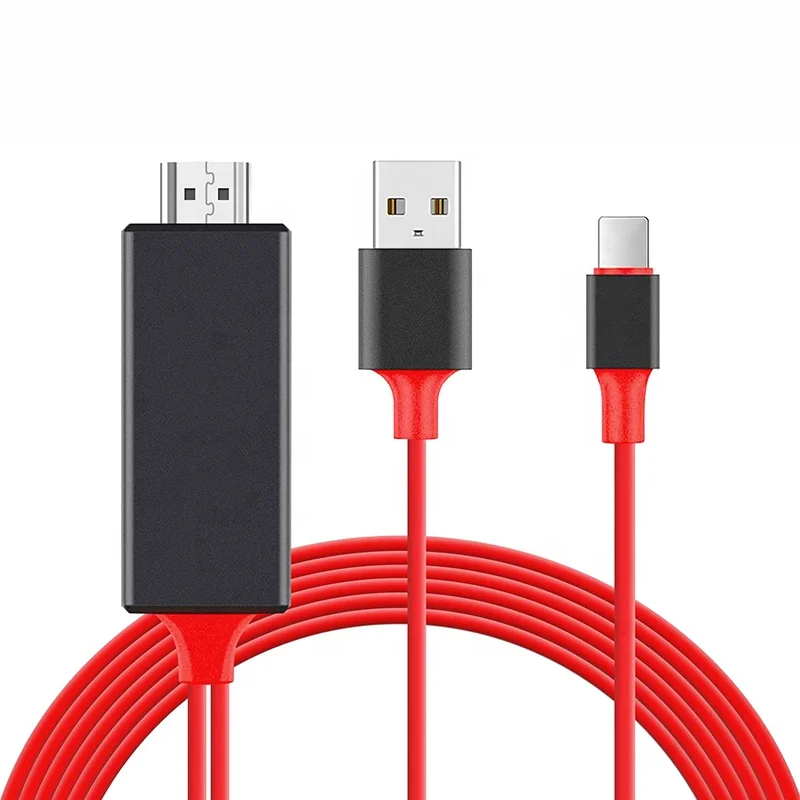 Adaptador Lightning a HDMI • Cable HDMI para iPhone a TV • Compatible con  iPhone 14, 13, 12, 11 y salida de  a TV • con pantalla HD de 1080P •