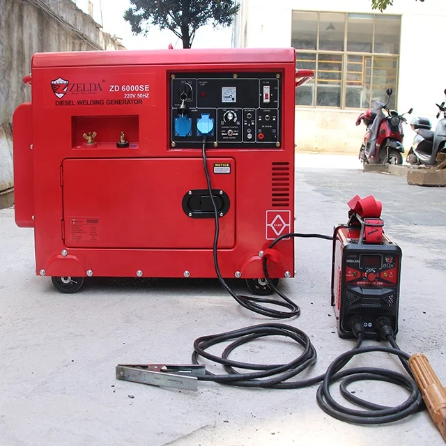 5KW Silent Diesel Generator Welding Machine - Efficient Power