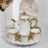 Plain edge petal round disc gift box set