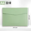 A4-Bean Green-Nueva bolsa para documentos de cuero