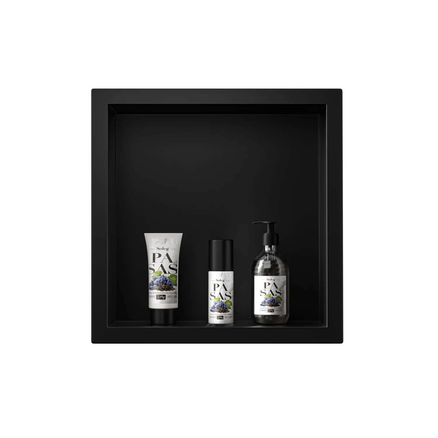 Современный Стиль матовый черный 304 из нержавеющей стали прямоугольная Водонепроницаемая Встроенная ванная комната душевая стена ниша