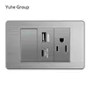 1gang+USB+3-hole