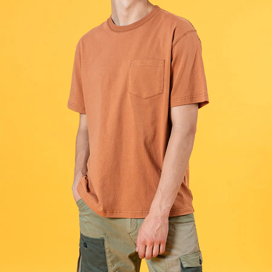 Quality Customized 200gsm Oversized t Shirt Heavy 100 Cotton Plain Crop Tops Wholesale Top t Shirt Blanc Pocket Tee Shirts