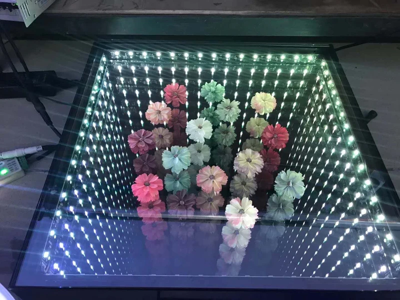 2019 New Custom New Infinity Flower Wedding Decoration Rental Magnetic Led Dance Floor for Sale