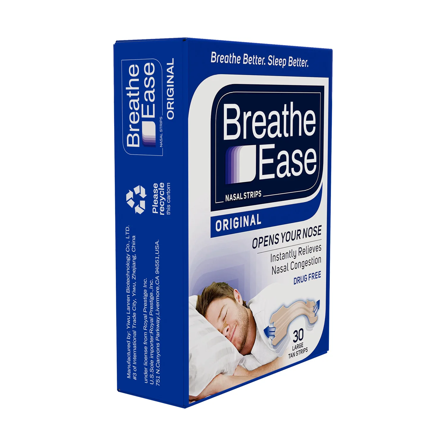 2022 Wholesale New Products Anti Snoring Nasal Strip Sleep Aid Natural