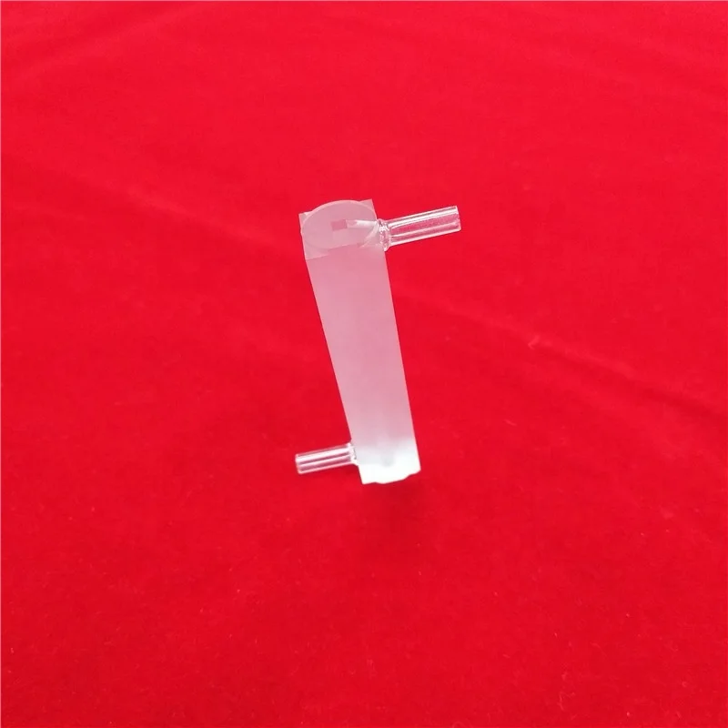 High Temperature Resistance Customize Optical Frosty Quartz Cuvette
