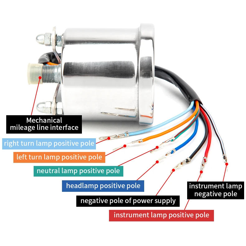 Tachymètre Moto LED 12V Universel - Compte-tours Électronique Rétroéclairé 0-13000 Rpm
