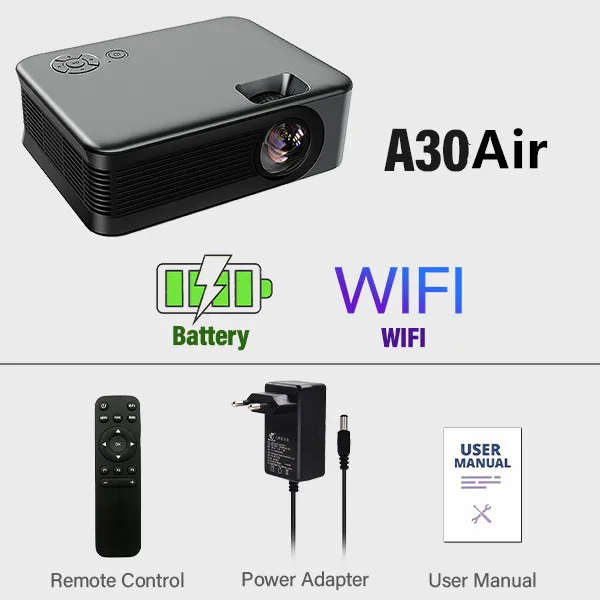 Wholesale Transjee A30 Proyector Con Android Tv Pocket Projector 4k Mini Latest Mini Projector for Laptop and Phones