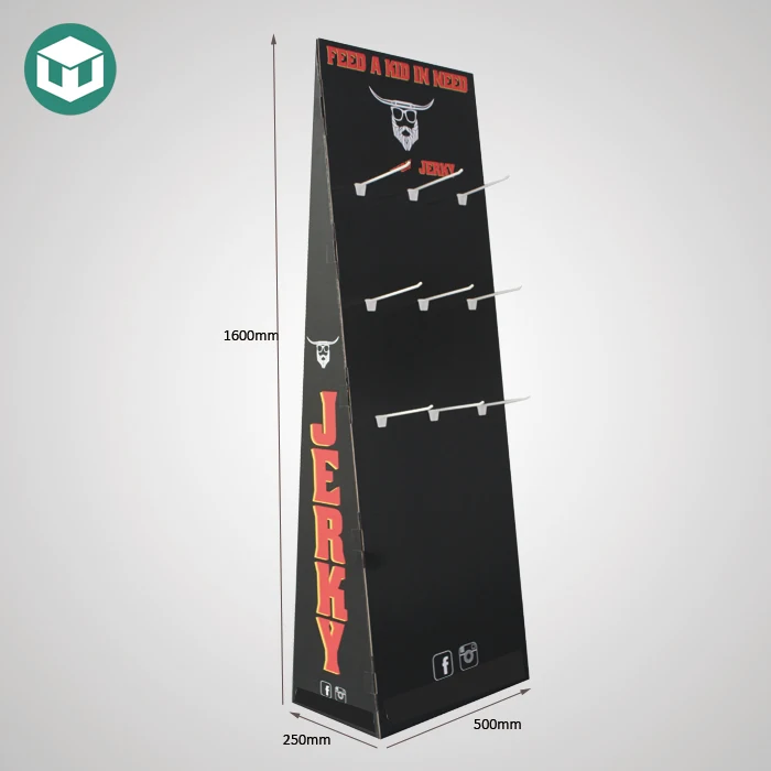 Customizable Cardboard Display Racks for Beef Jerky