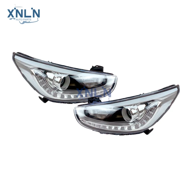 92101-1R500 92101-1R520 92102-1R500 92101-1R520 Car Led Headlight for Hyundai Accent Solaris 2011-2015 Customized