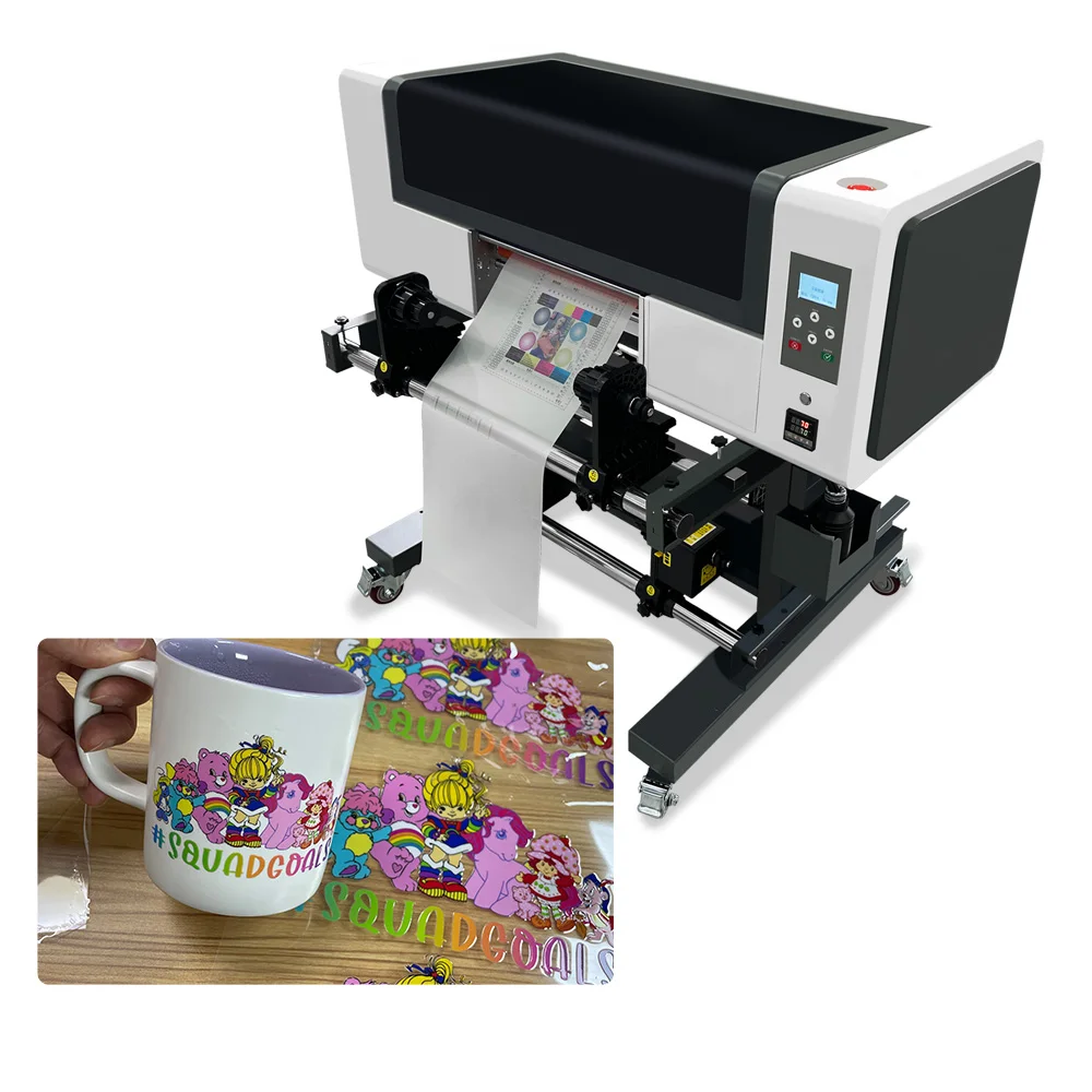 DOMSEM Roll to Roll UV DTF Film Sticker Printing Machine All in One UV DTF Printer