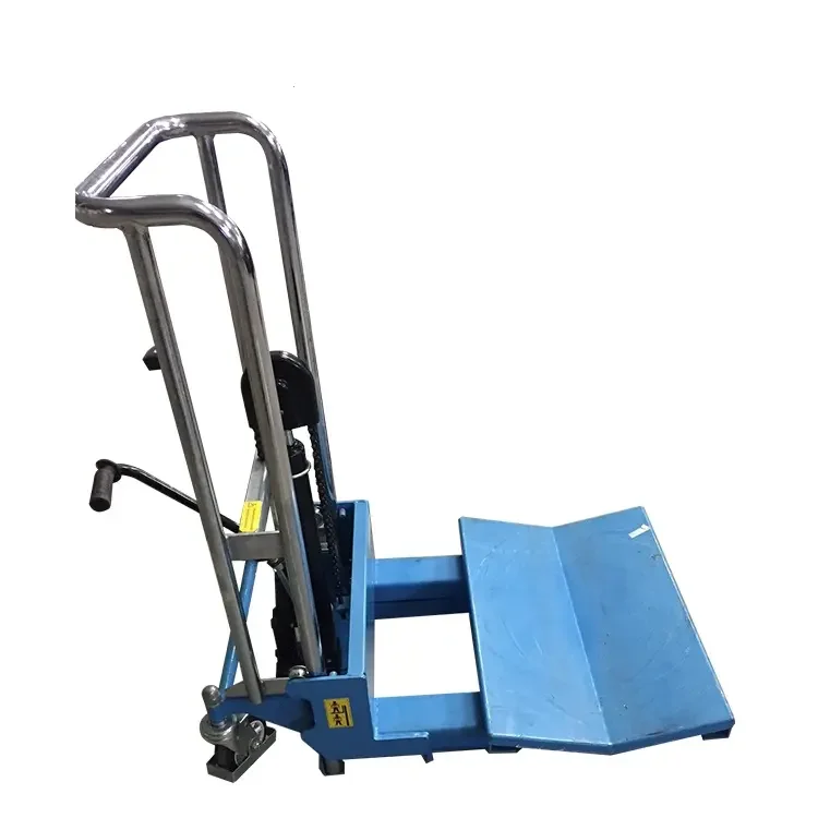 Manual Paper Roll Stacker Hydraulic Reel Lifter Coil Material Lift Stacker