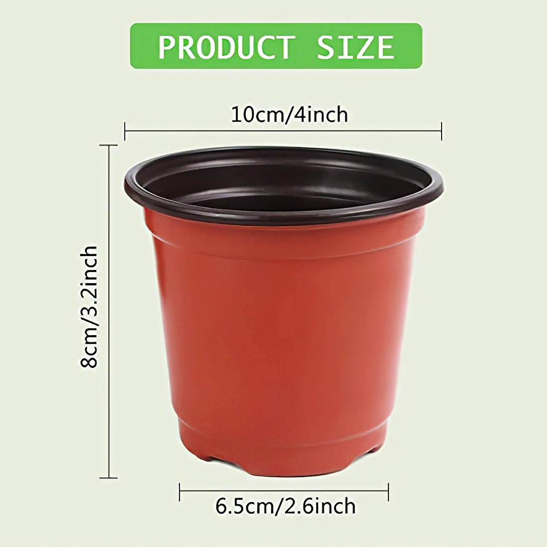 Nursery Pot Plastic Planters For Outdoor Indoor Plants Gardening Flower