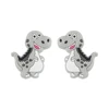 Dinosaur animal Focal bead Light Gray SA284