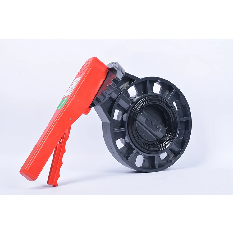 Reasonable Price Dn50/80 Manual Valve Plastic Control Flow Water Industrial Pipeline Fittings Epdm Butterfly ValveUPVC PIPE UPVC VALVE UPVC PIPE FITTING