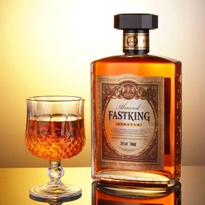 B2B Almond Liqueur 700ML 28%ABV 12 Bottles Bulk ODM Custom MOQ50 China Factory Caf Bar Supermarket