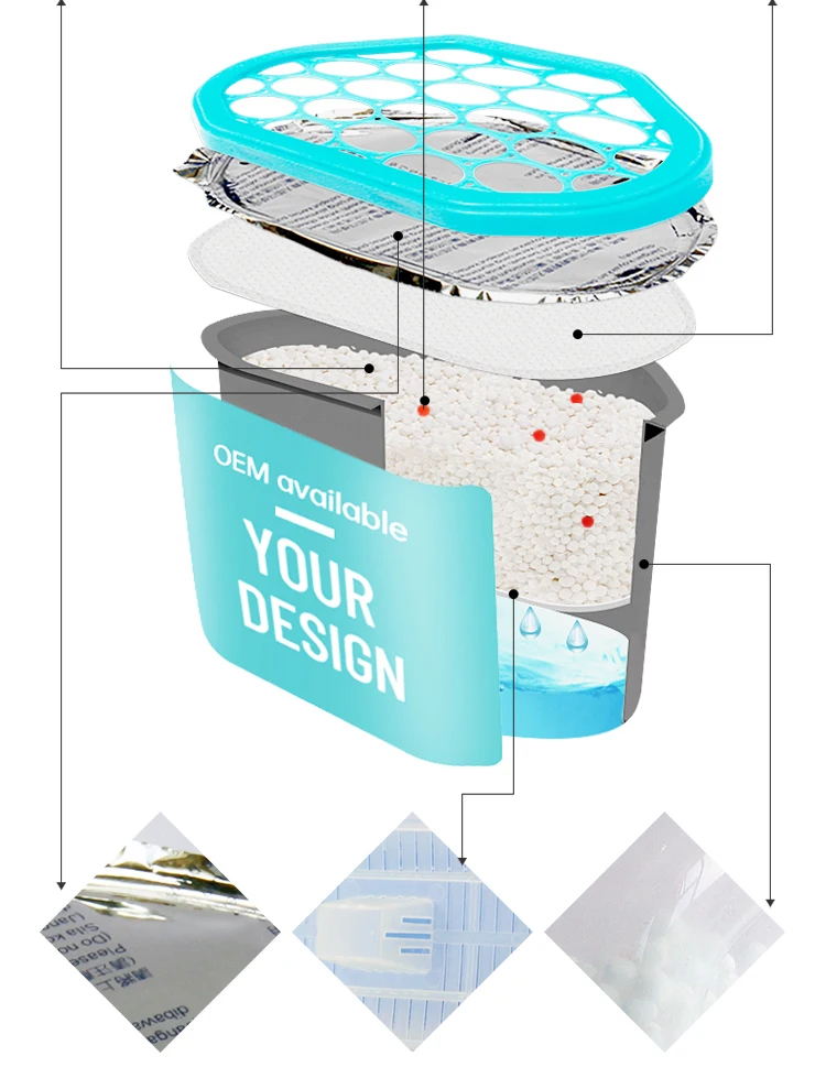 400ml Disposable Dehumidifier Charcoal Boxes Humidity Moisture Absorber