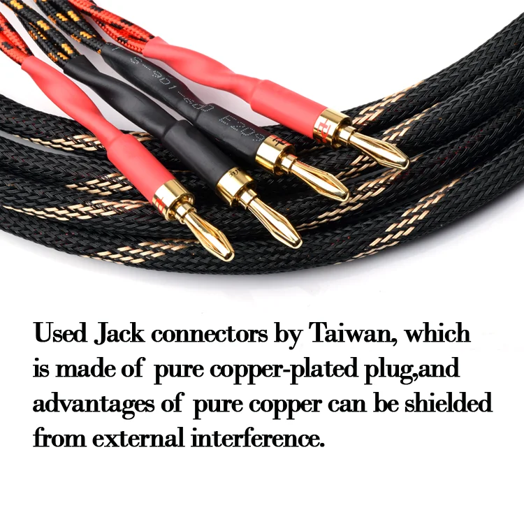 値下げ」カナレ4S11スピーカーケーブル4m ペア 高品位バナナプラグ付き